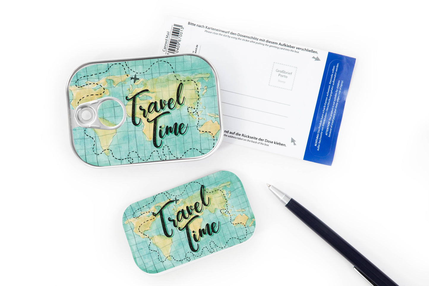 Boîte Courrier en conserve « Travel Time »