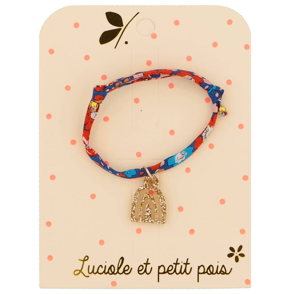 Bracelet Liberty Betsy Ann écarlate (arc-en-ciel doré)