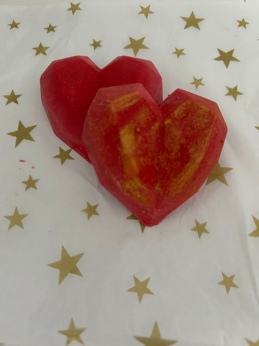 Fondant en forme de cœur parfum «  pomme d’amour »