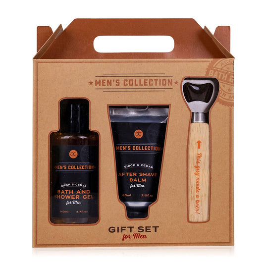 Coffret cadeau MEN'S COLLECTION avec ouvre-bouteille