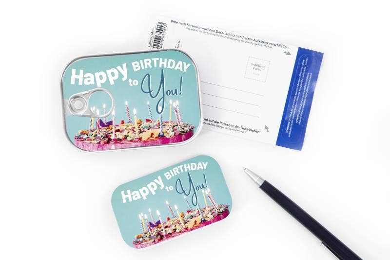 Boîte Peut envoyer par la poste « Joyeux anniversaire ! »