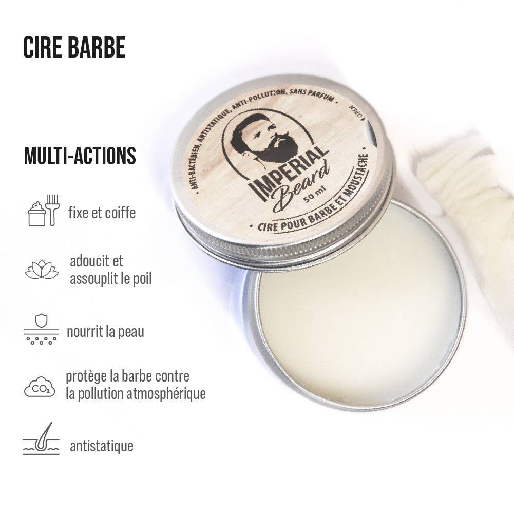 Soin homme Cire hydratante pour barbe et moustache