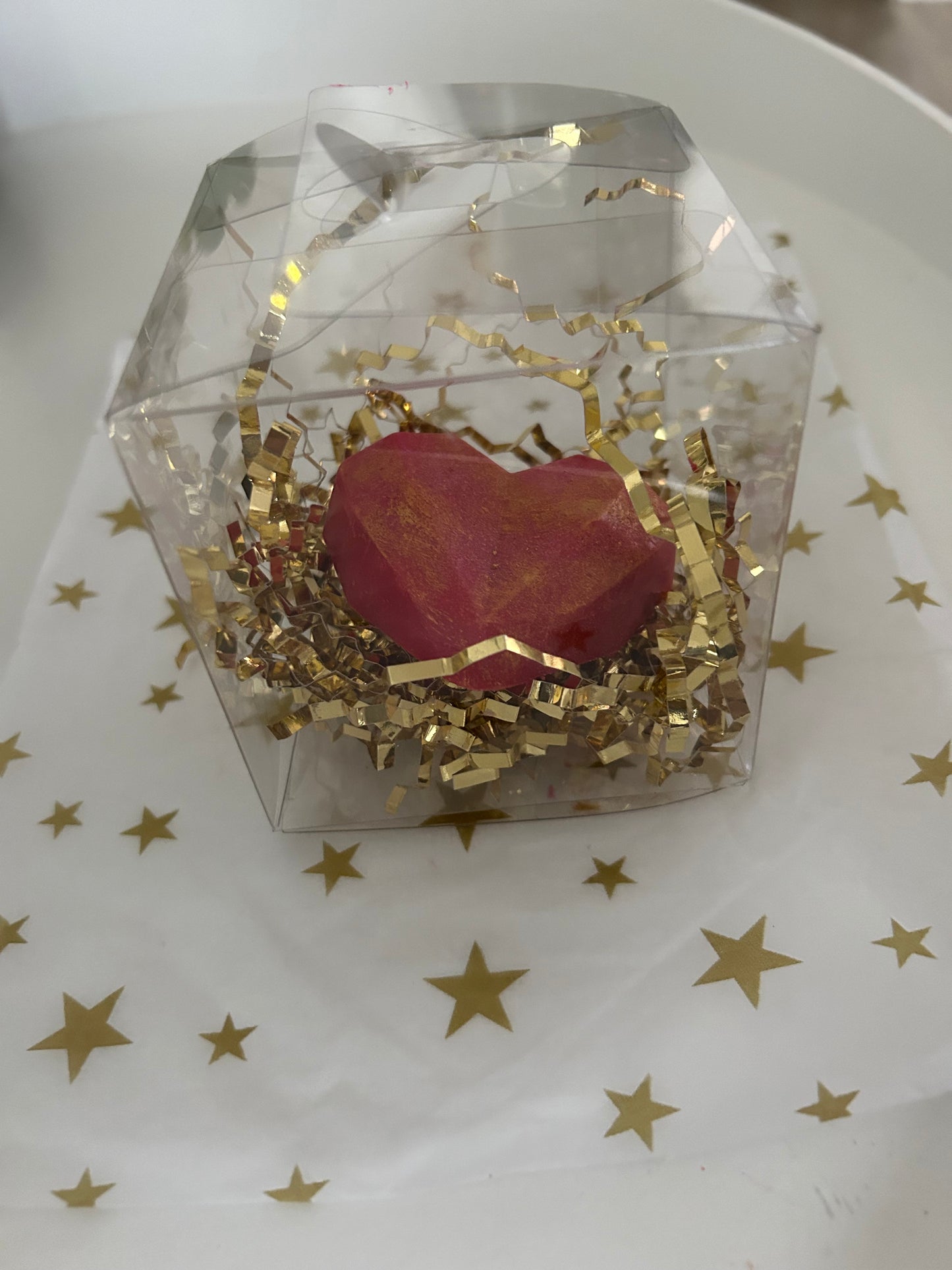 Fondant en forme de cœur parfum «  pomme d’amour »