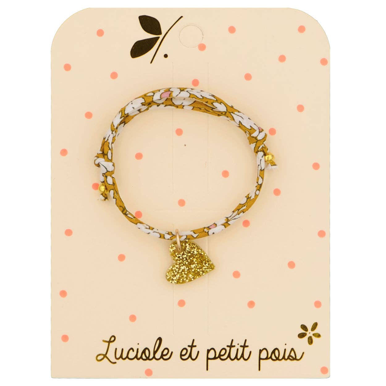 Bracelet Liberty Feather Meadow (cœur or jaune)